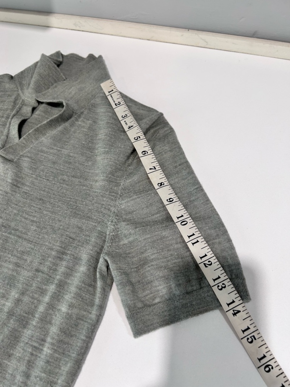 Reiss Duchie Johnny Collar Short Sleeve Wool Polo Sweater - Picture 10 of 16